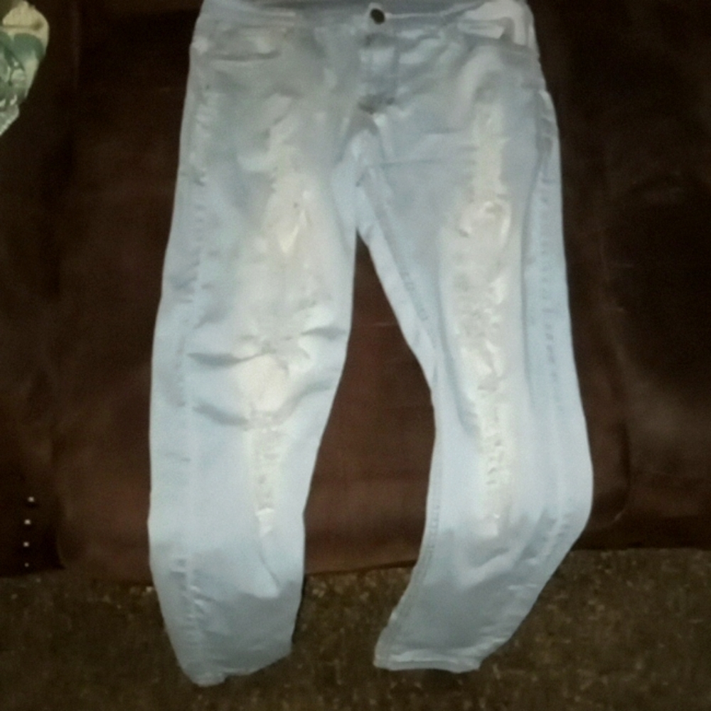 Ripped Blue Jeans